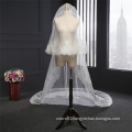 Beautiful plain long wedding veils for women